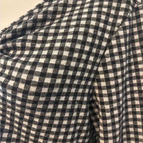 Old Navy gingham black and white soft long sleeve top size L - Picture 14 of 16